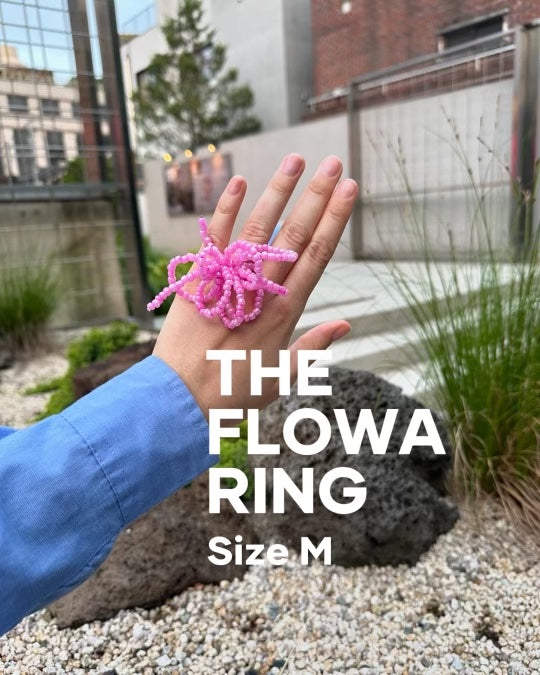 M  PINK FLOWA RING